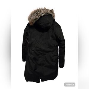 North Face Black Parka with Faux Fur Trim